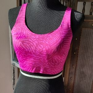 Athleta Fuchsia and Purple High-velocity Bra